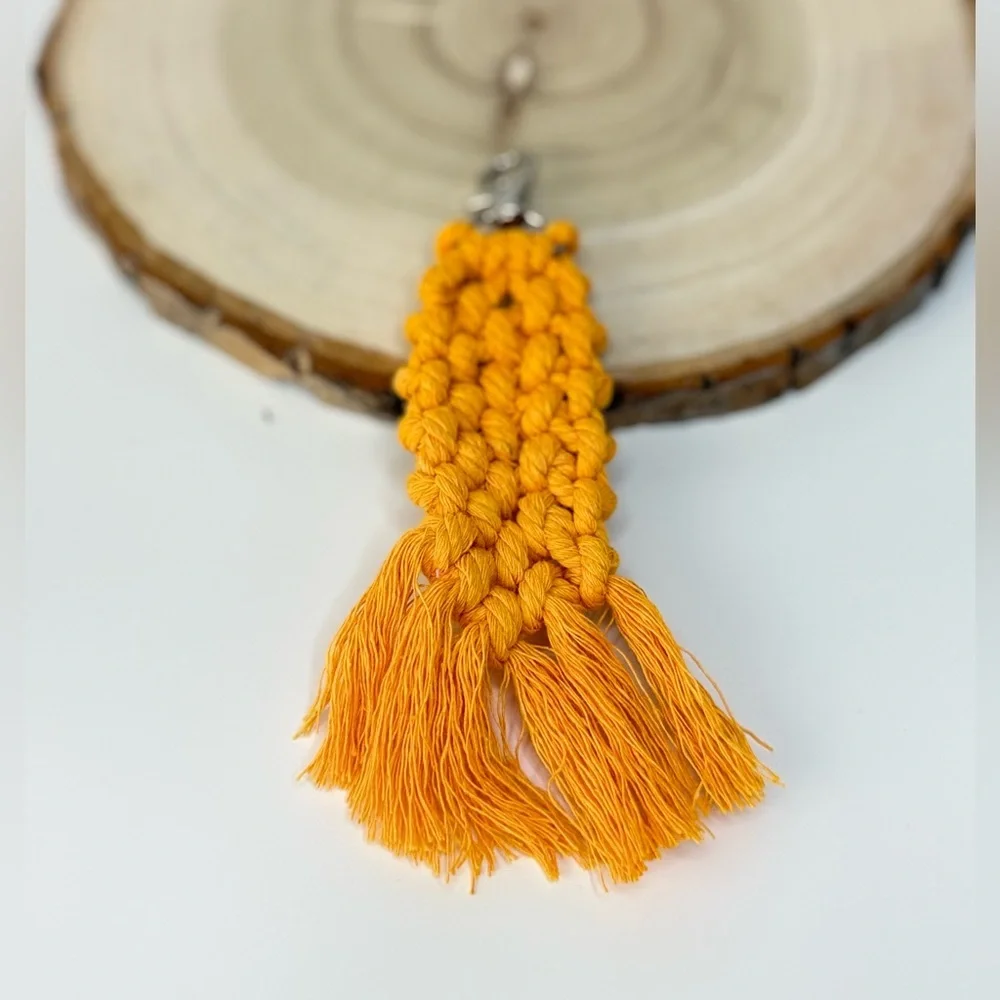Braided Handcrafted Boho Macrame Keychain
